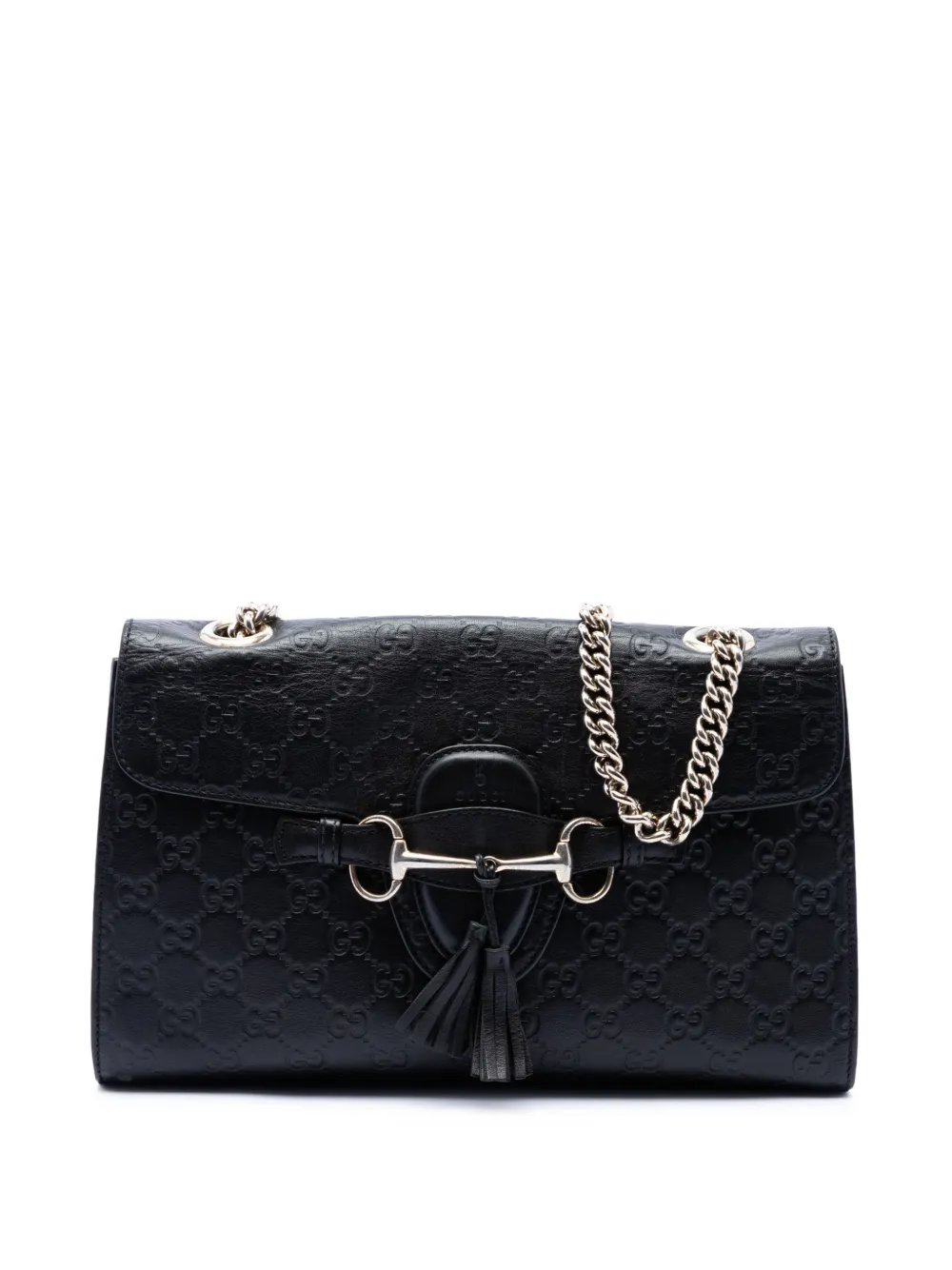 Gucci Pre-Owned 2016-2026 Medium Guccissima Emily shoulder bag - Nero