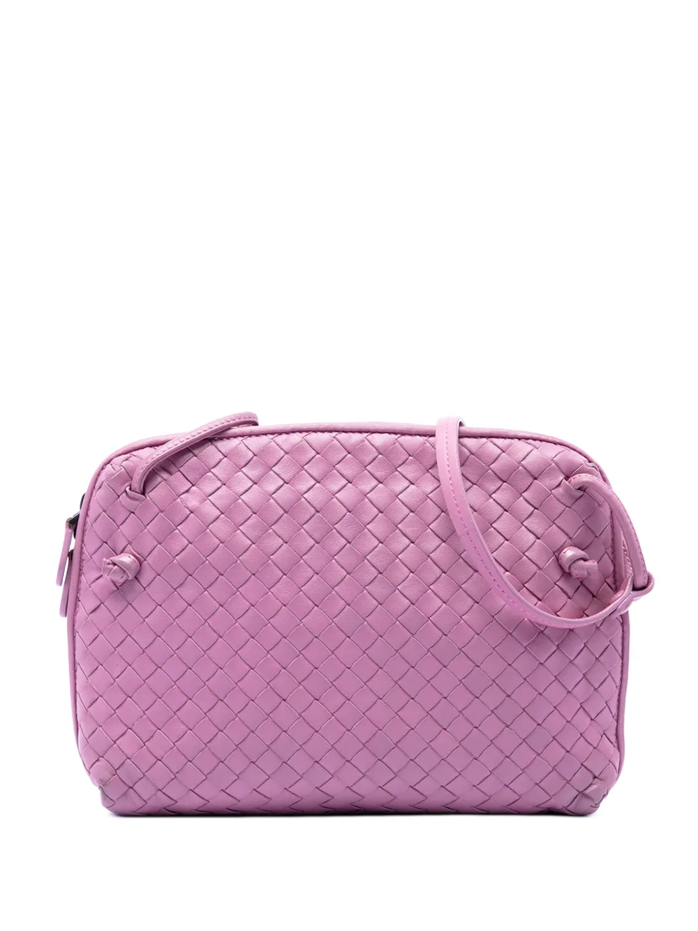 Bottega Veneta Pre-Owned 2012-2026 Nappa Intrecciato Nodini crossbody bag - Rosa