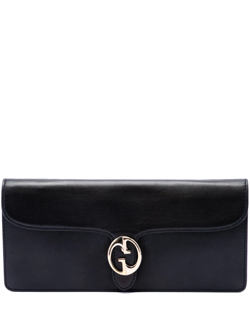 Gucci Pre-Owned 2016-2026 Calfskin 1973 clutch bag - Nero