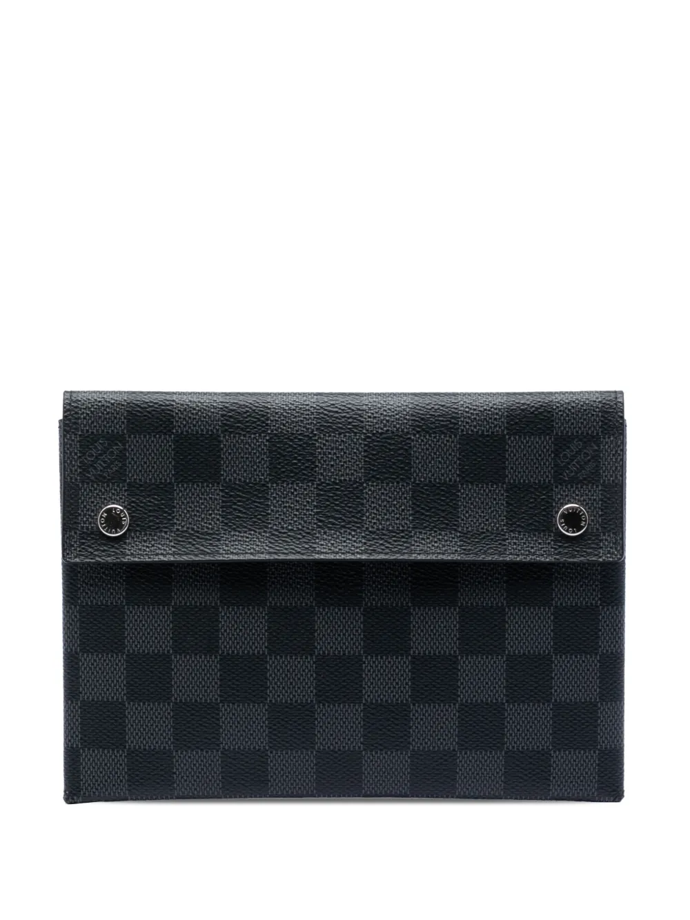 Louis Vuitton Pre-Owned 2019 Damier Graphite Alpha Pochette MM clutch bag - Schwarz