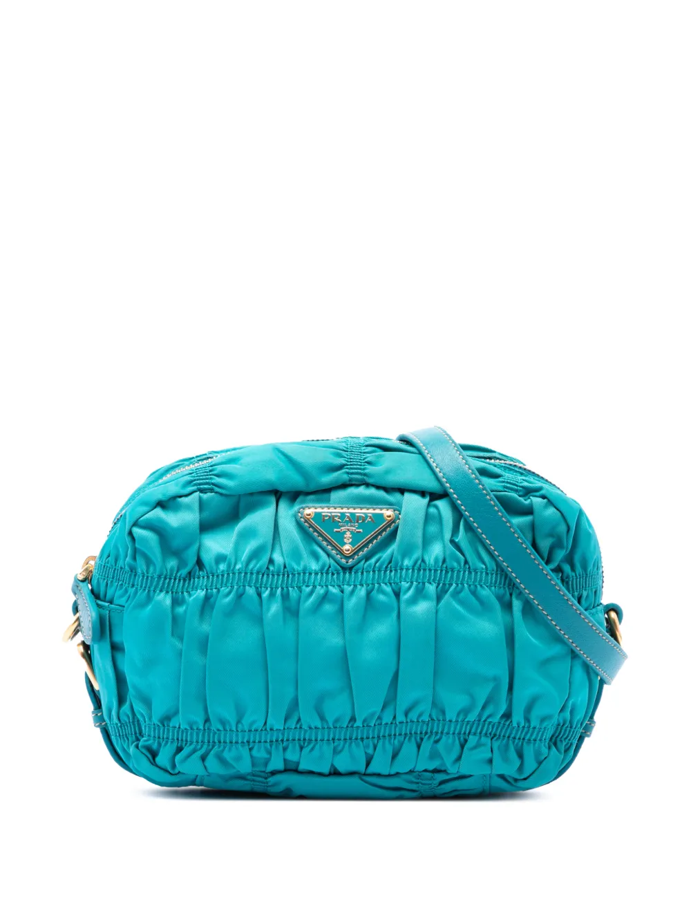 Prada Pre-Owned 2013-2026 Tessuto Gaufre crossbody bag - Blau