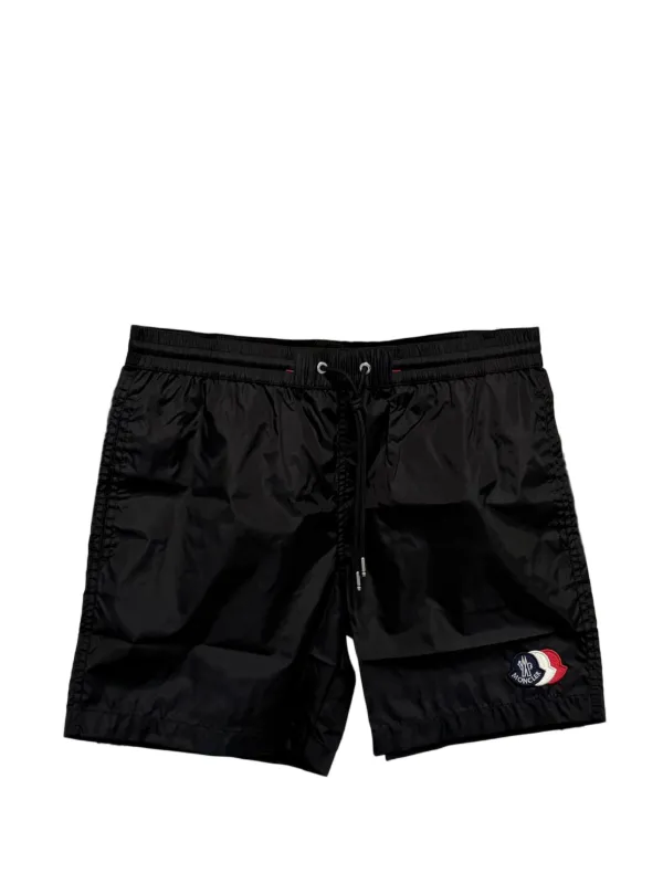 MONCLER ブラック水着 サイズ1 Moncler ロゴ トランクス水着 | ブラック | FARFETCH JP