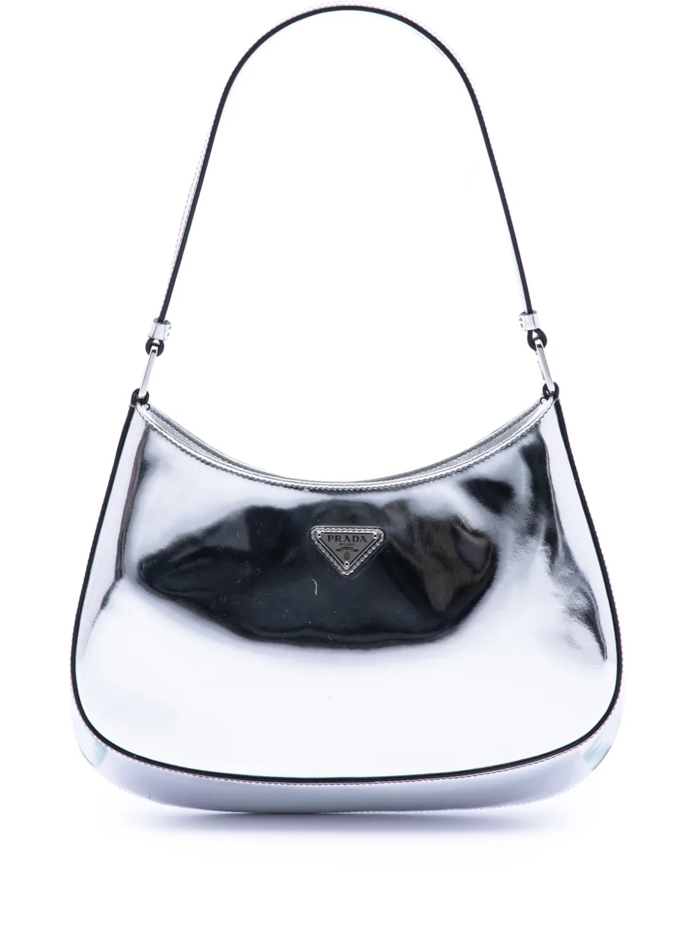 Prada Pre-Owned 2000-2013 Spazzolato Cleo shoulder bag - Argento