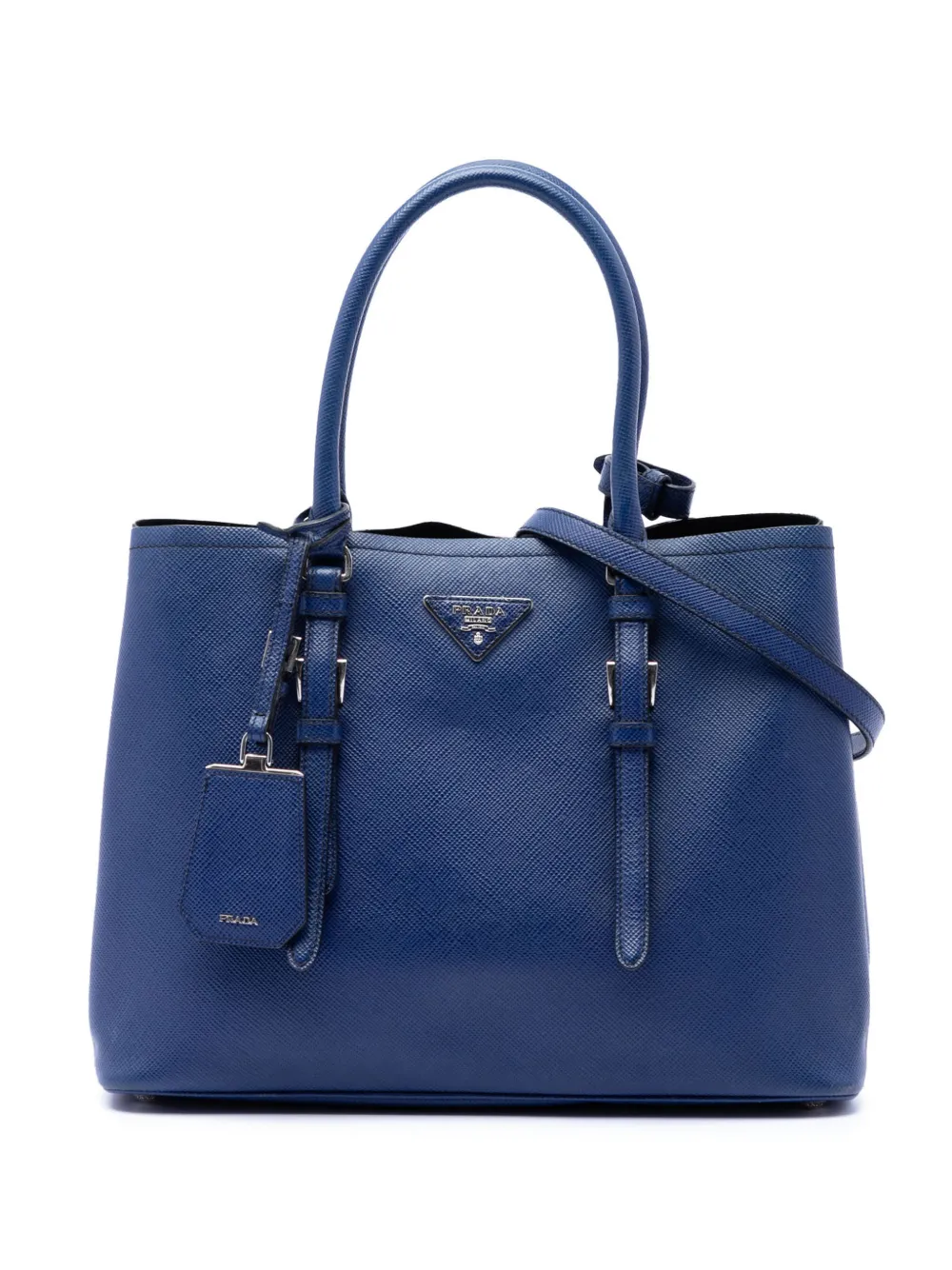 Prada Pre-Owned 2013-2026 Saffiano Soft Shopping Convertible Tote satchel - Blu