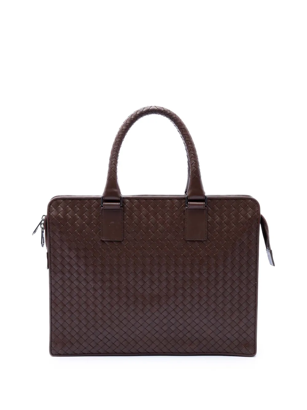 Bottega Veneta Pre-Owned 2012-2026 Nappa Intrecciato business bag - Braun