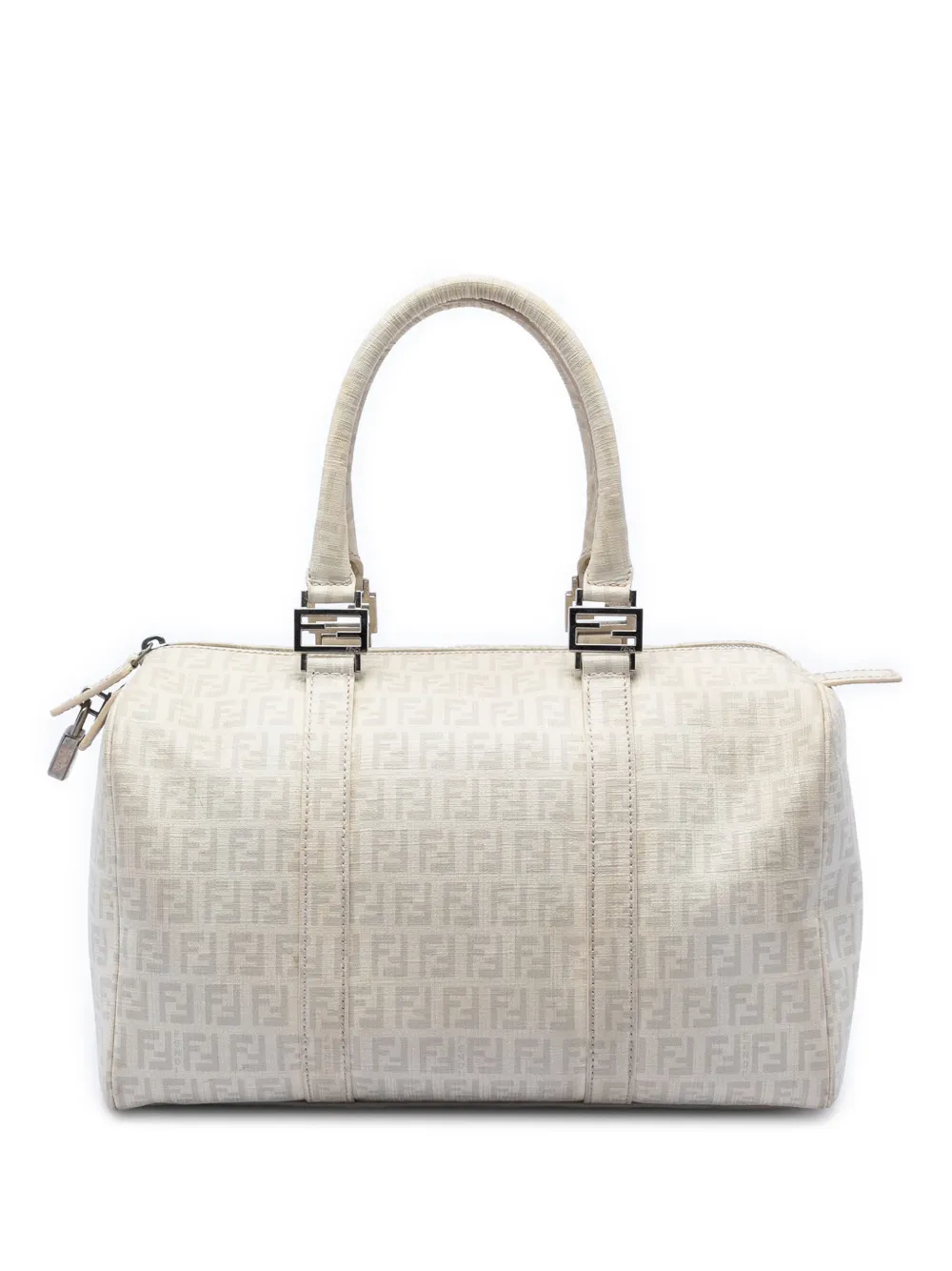 Fendi Pre-Owned 2000-2010 Zucchino Spalmati Forever Bauletto boston bag - Toni neutri