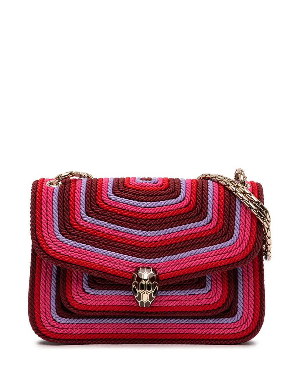 Bvlgari Pre-Owned 2000-2026 Polyester Serpenti Forever Kaleidoscopia shoulder bag - Pink