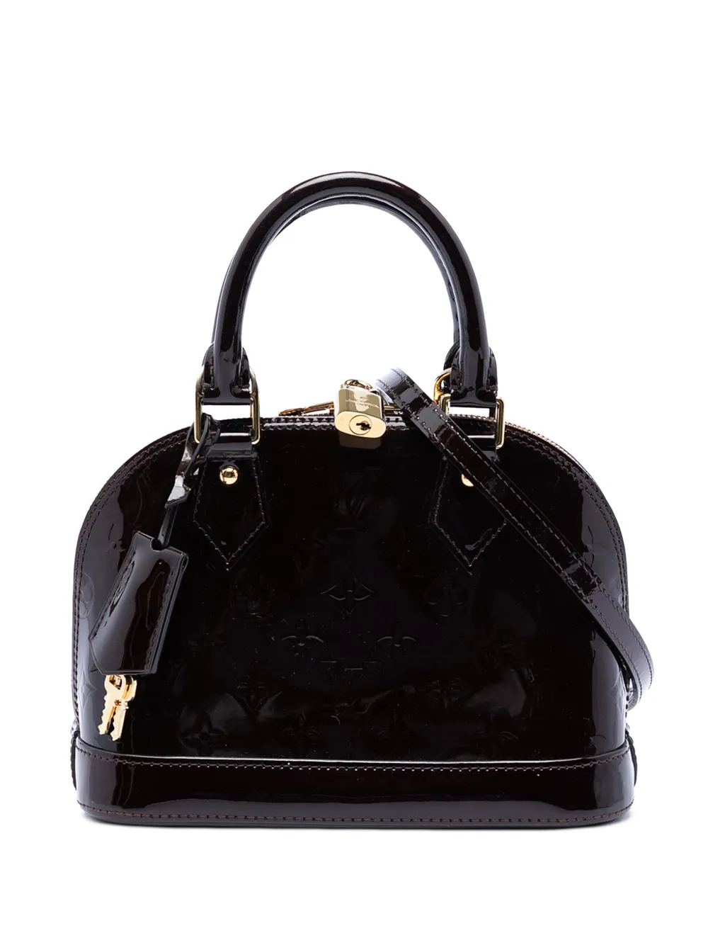 Louis Vuitton Pre-Owned 2014 Monogram Vernis Alma BB satchel - Viola