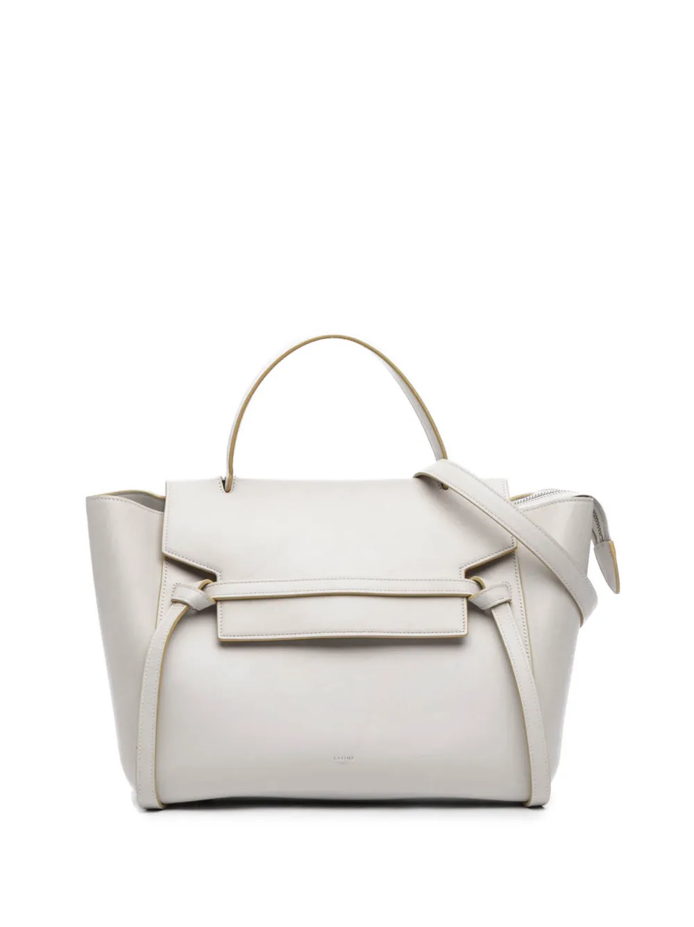 Celine Pre-Owned 2016 Mini Smooth Calfskin Belt Bag satchel - White