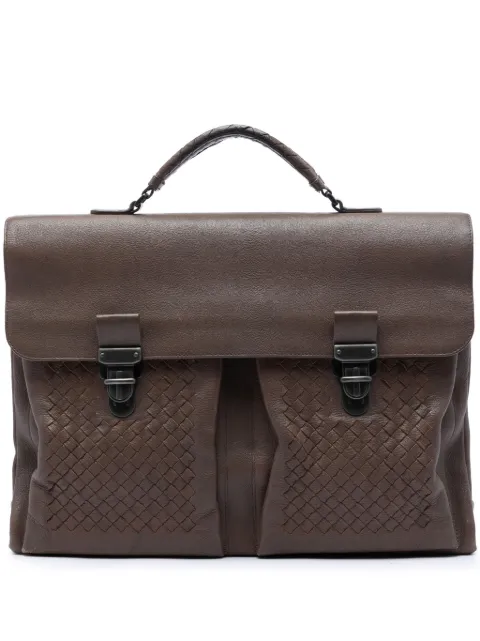 Bottega Veneta Pre-Owned 2012-2026 Intrecciato Trimmed Nappa business bag