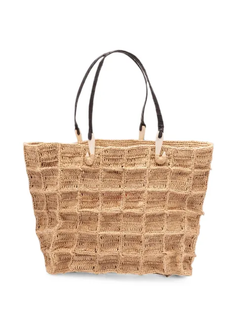 Jamin Puech Honu woven raffia tote bag