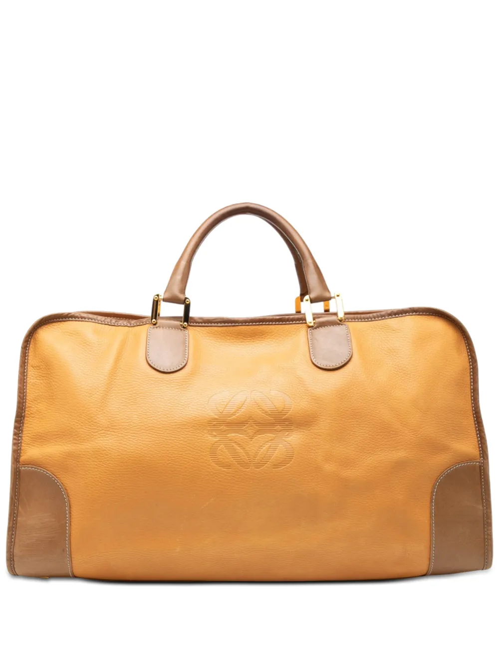 Loewe Pre-Owned 2000-2026 Bicolor Leather Amazona 50 travel bag - Giallo