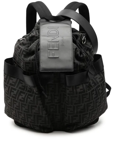 Fendi Pre-Owned 2018-2026 Large FF Jacquard Strike backpack