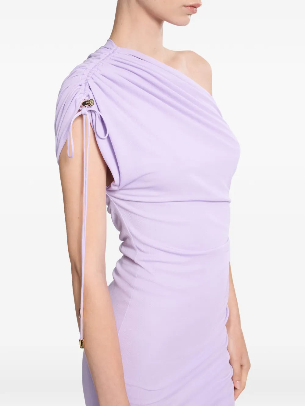 Elie Saab Asymmetrische mini-jurk Paars