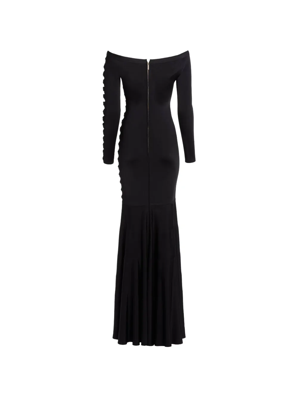 Elie Saab Off-shoulder jurk met strikdetail Zwart