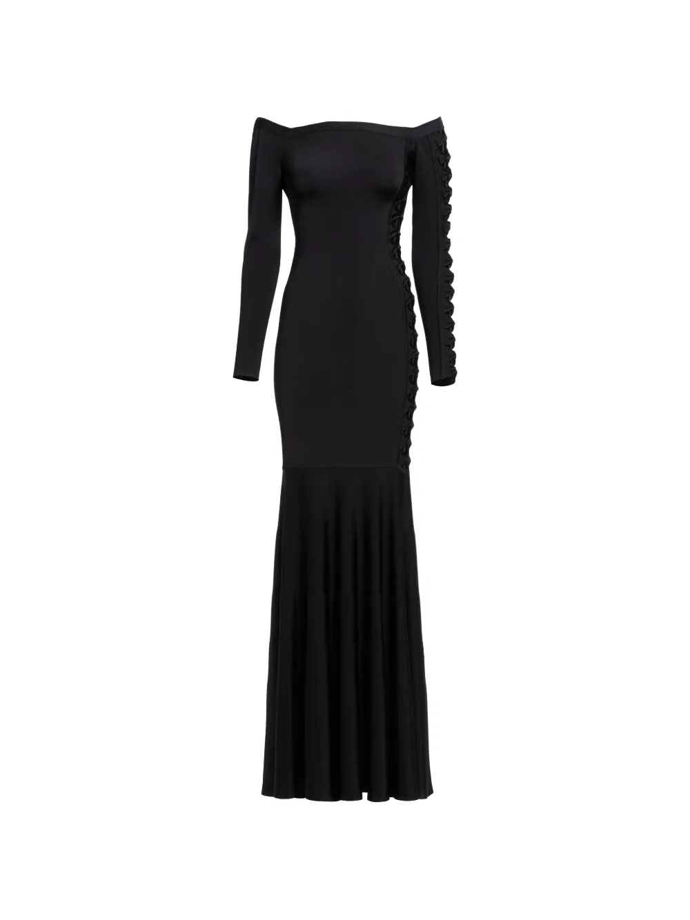 Elie Saab Abito lungo con spalle scoperte - Nero