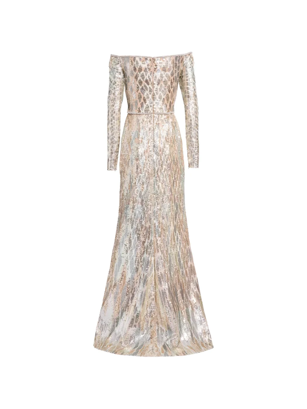 Elie Saab Off-shoulder jurk Goud
