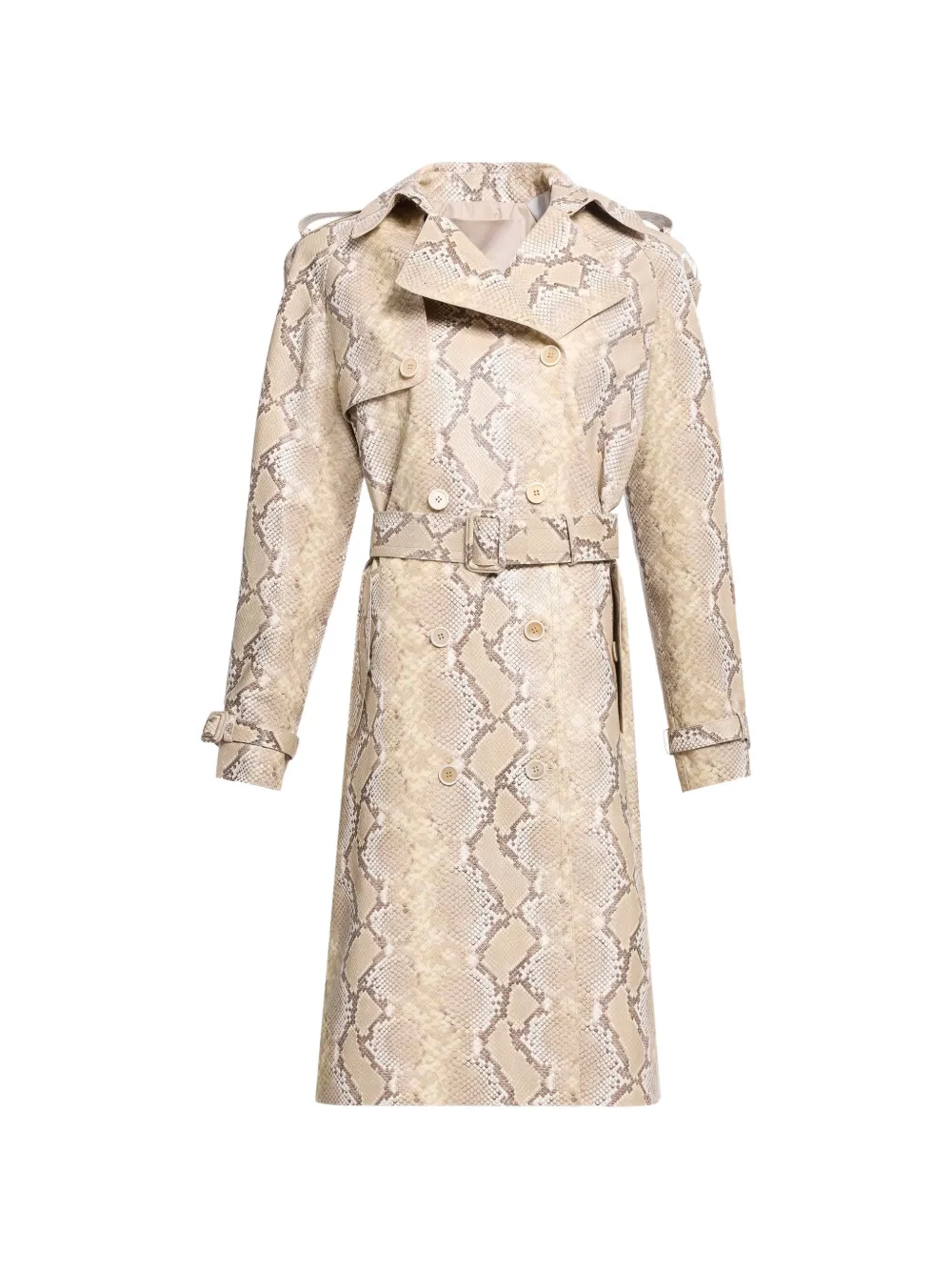 Elie Saab Trench doppiopetto con stampa - Toni neutri