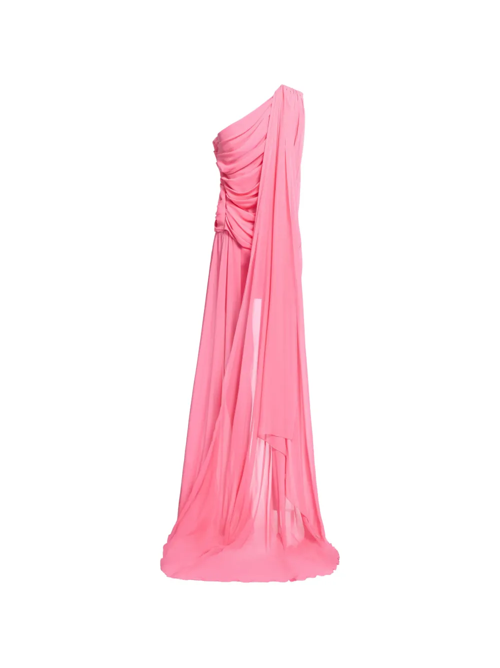Elie Saab one-shoulder draped mini dress - Pink