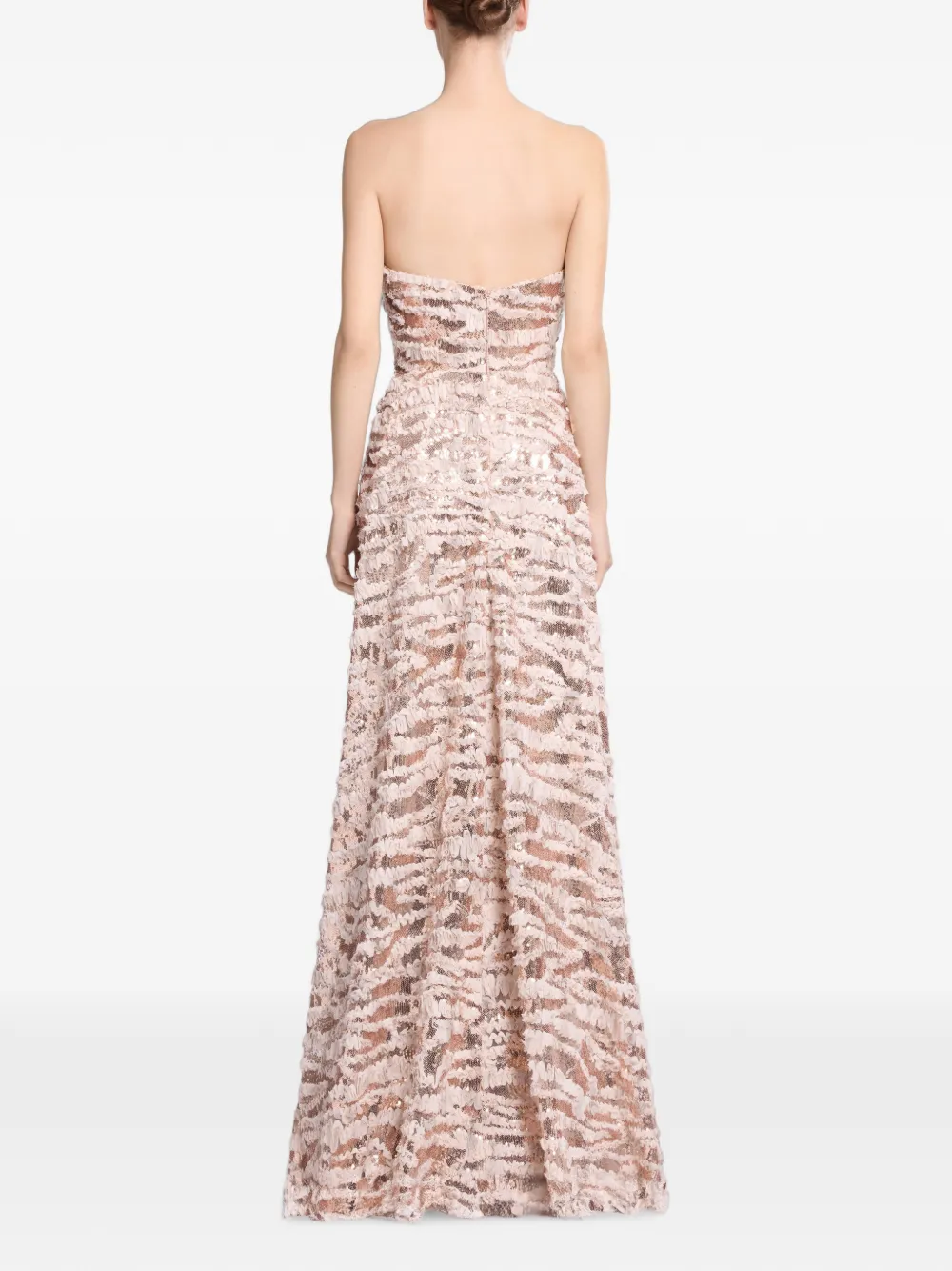 Elie Saab Jurk verfraaid met pailletten Beige
