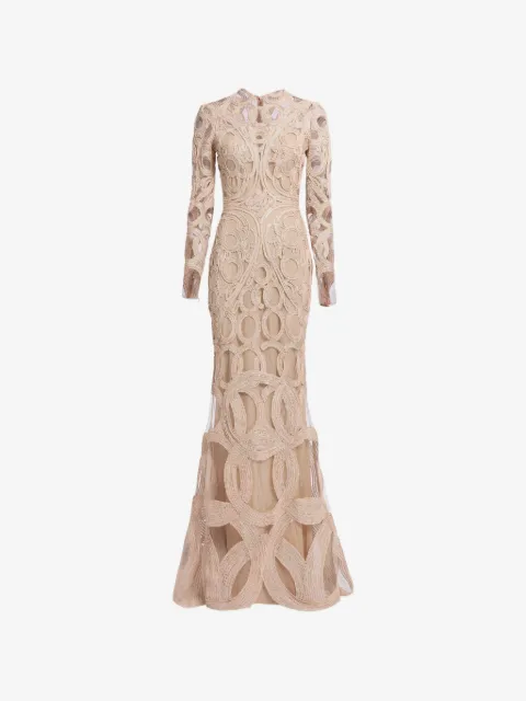Elie Saab robe longue à sequins brodés