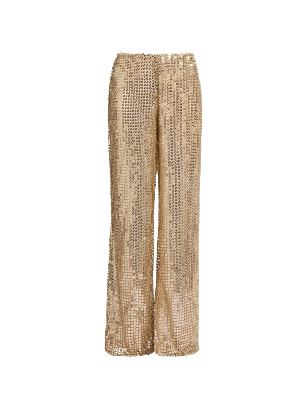 Elie Saab Pantaloni con paillettes - Oro