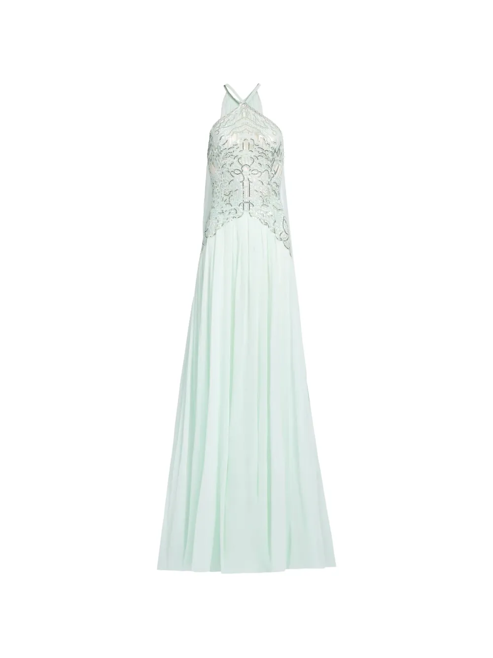 Elie Saab halter-neck maxi dress - Green