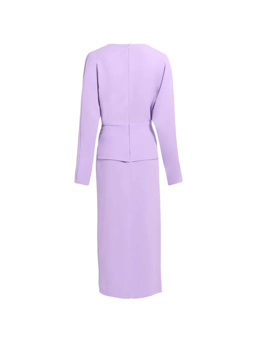 Elie Saab Cady midi-jurk met zijsplit Paars