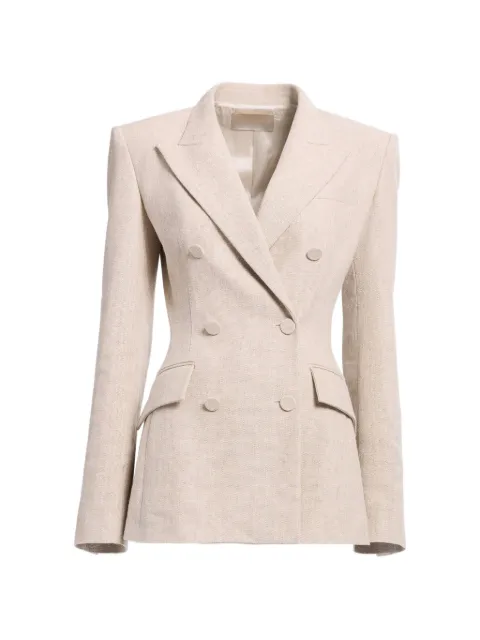 Elie Saab double-breasted peak-lapel blazer