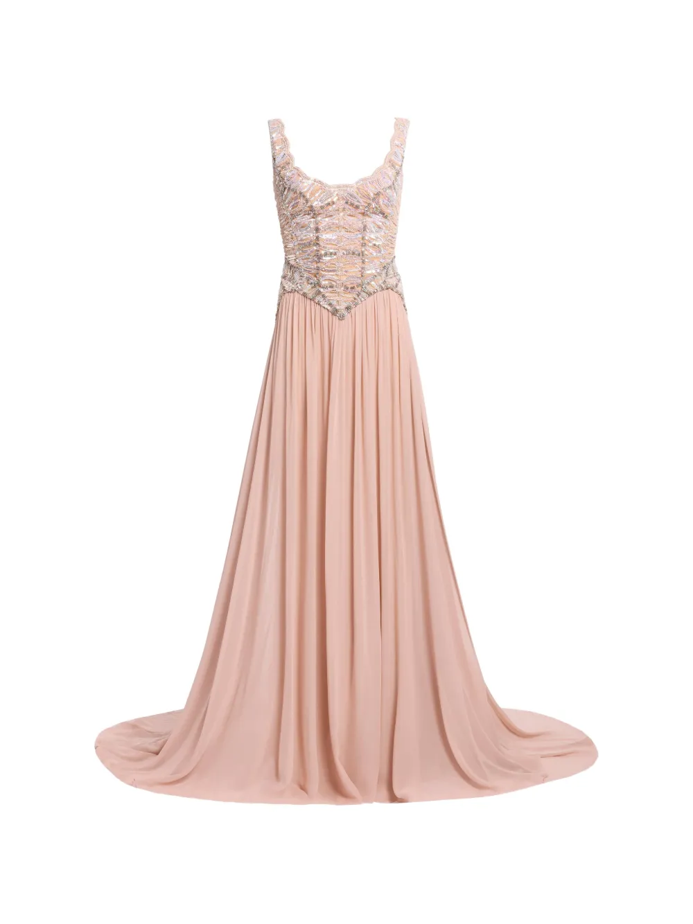 Elie Saab Abito lungo con ricamo - Toni neutri
