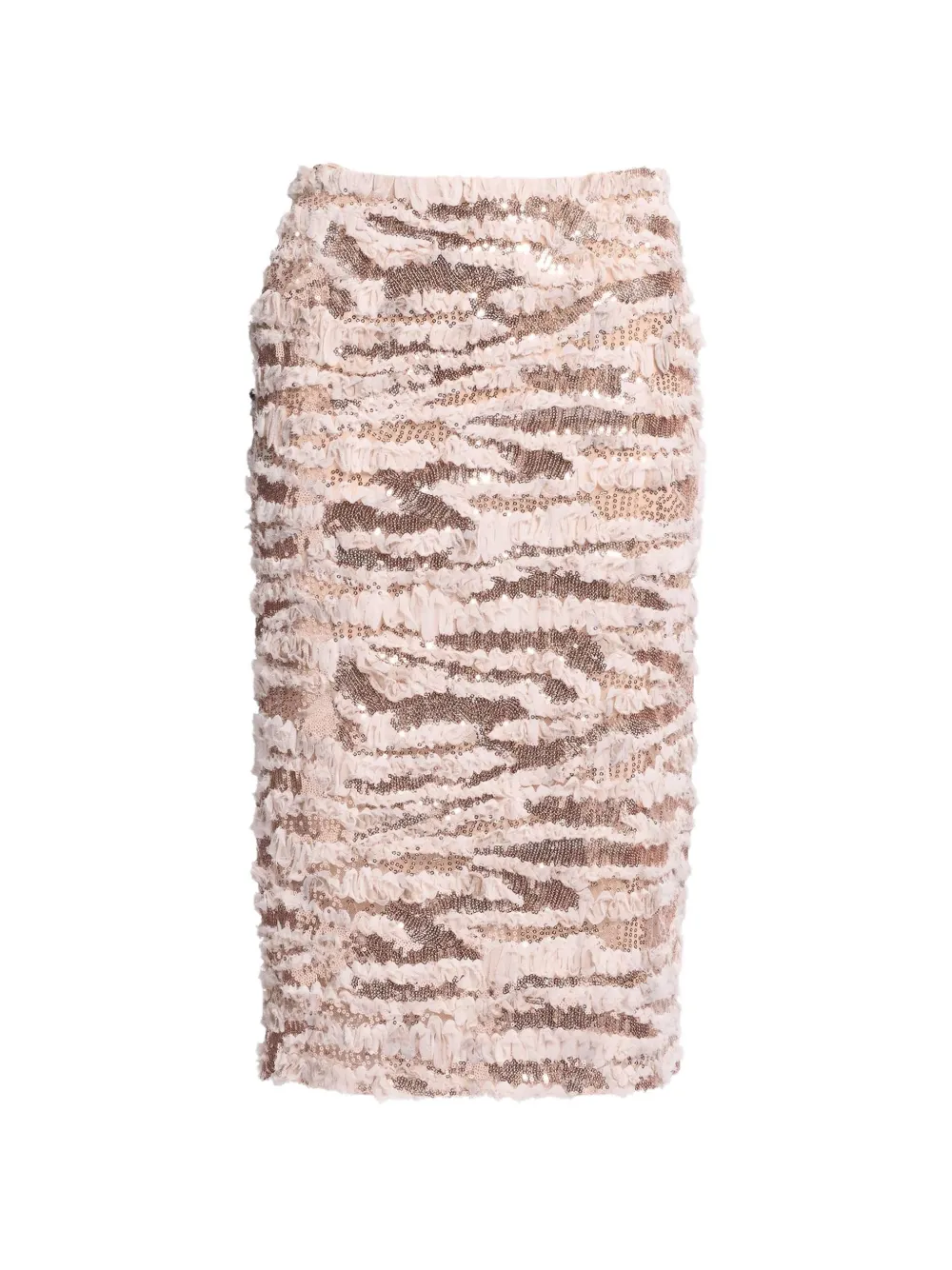 Elie Saab Gonna midi con paillettes - Rosa