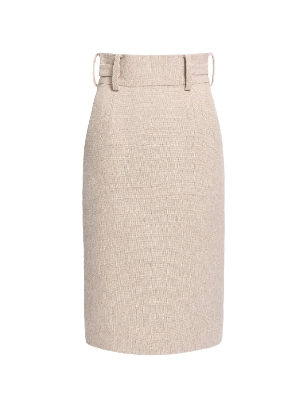 Elie Saab Gonna midi a matita con cintura - Toni neutri