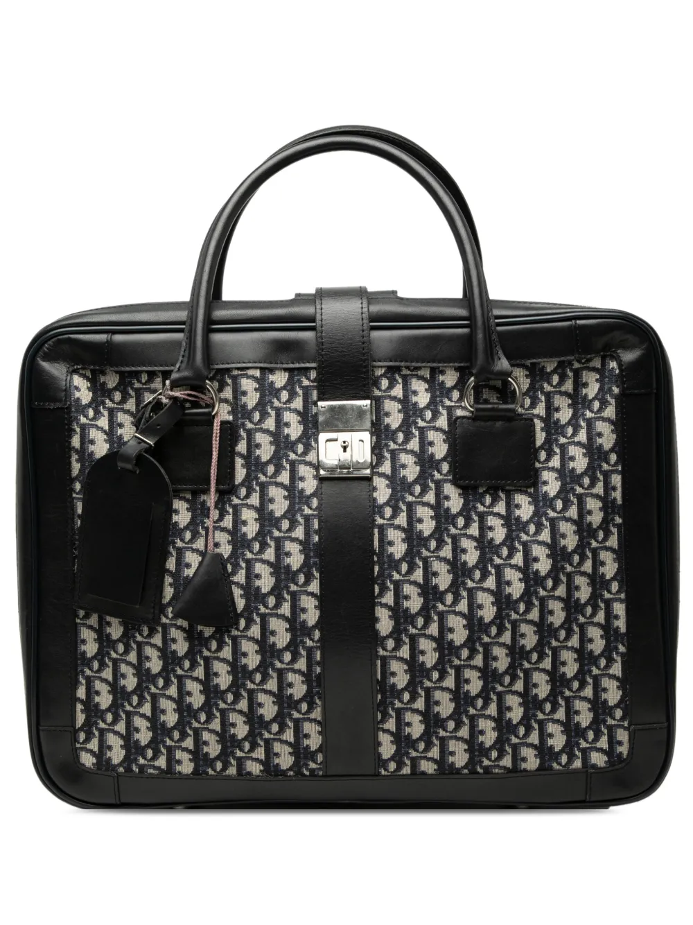 Christian Dior Pre-Owned 20th Century Oblique Canvas and Leather travel bag - Blu