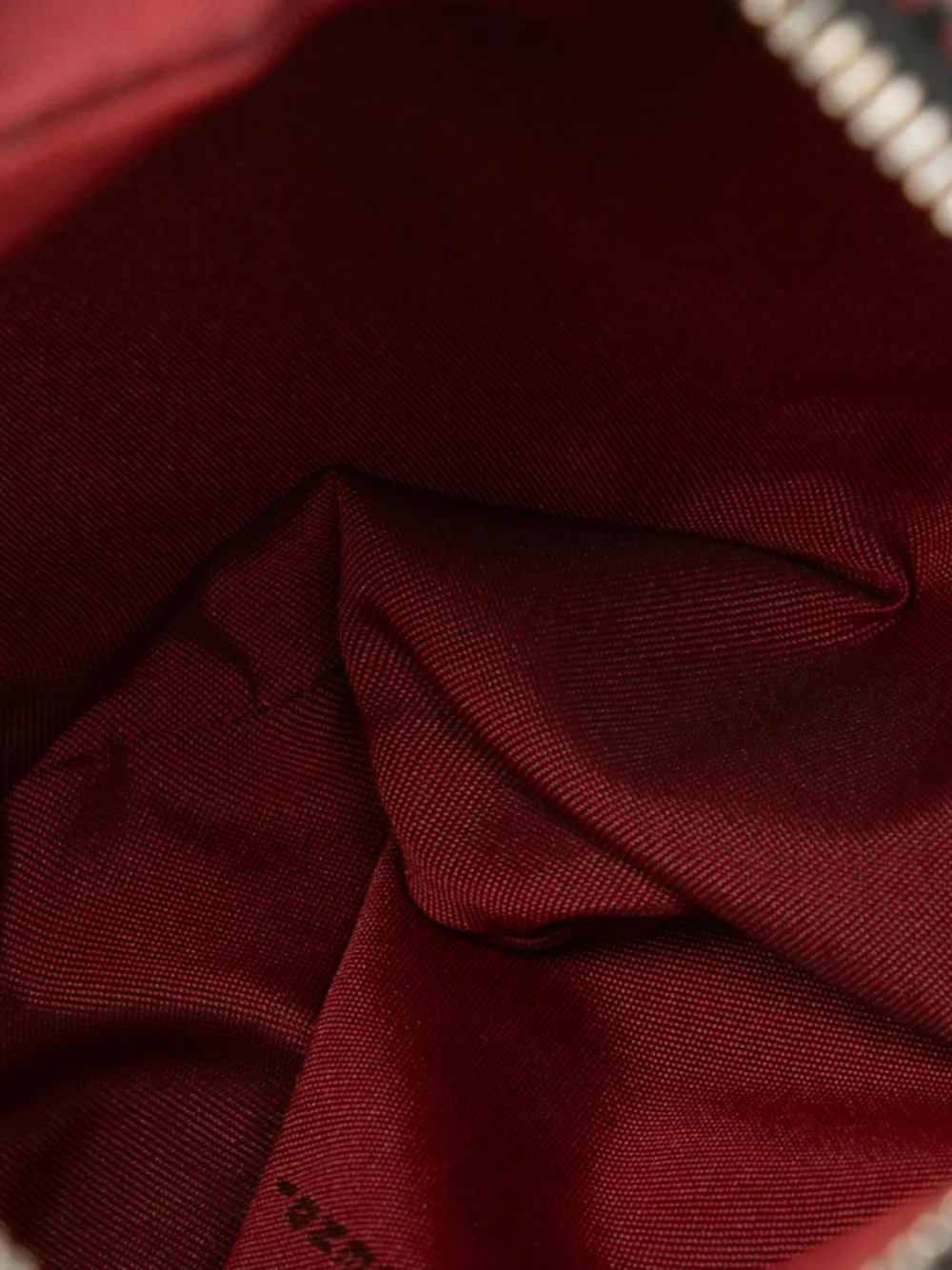 Fendi Pre-owned 2000-2010 Zucchino Canvas Oyster Hobo Bag in Red, view 5