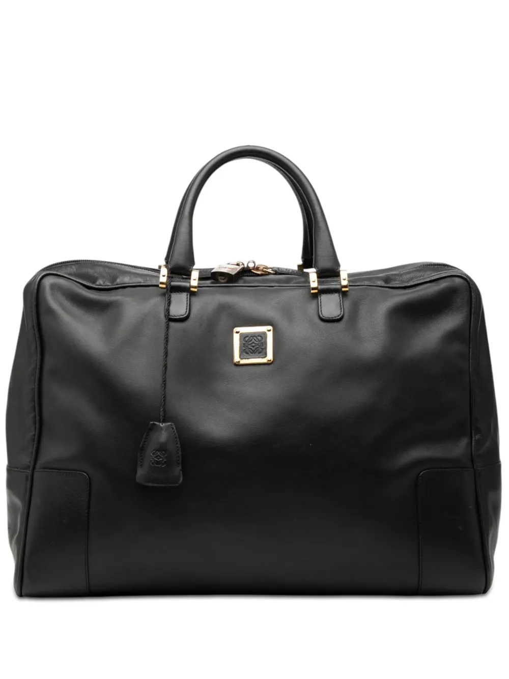 Loewe Pre-Owned 1990-2000 Leather Amazona 40 handbag - Black