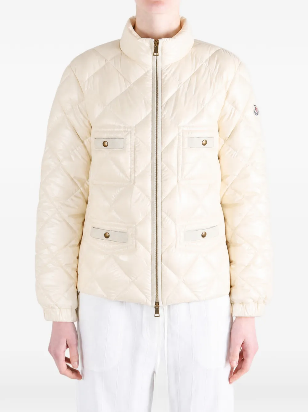 Moncler Lavaret donsjack Beige