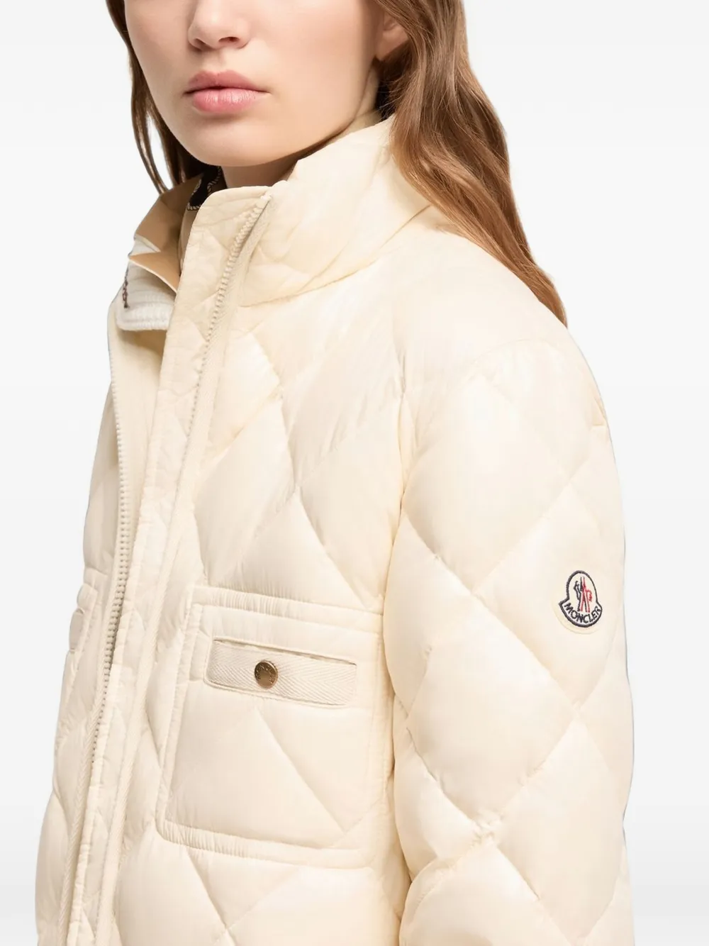 Moncler Lavaret donsjack Beige