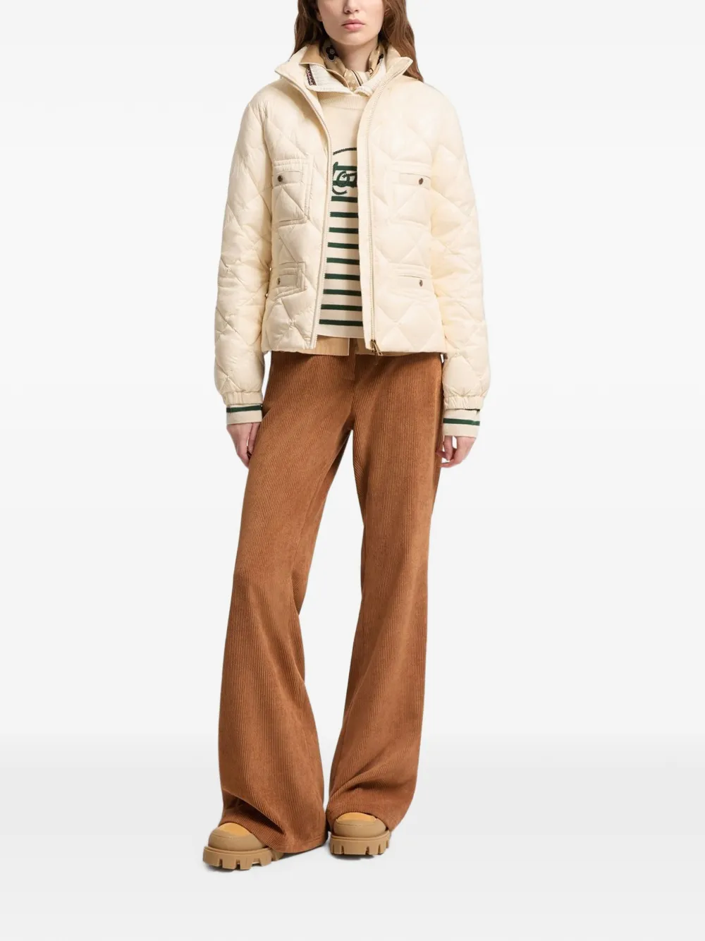 Moncler Lavaret donsjack Beige
