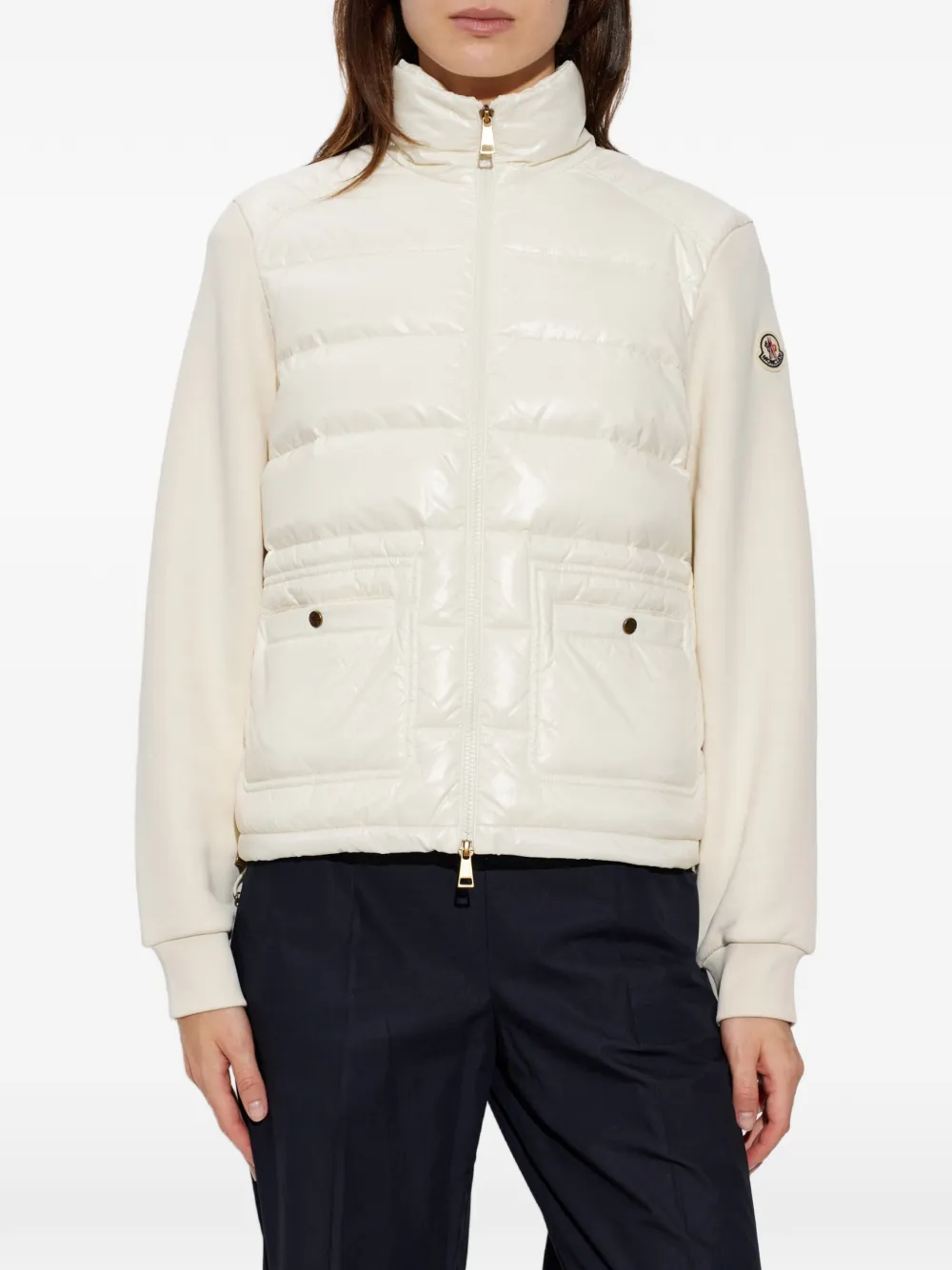 Moncler Jack met gewatteerd vlak Wit