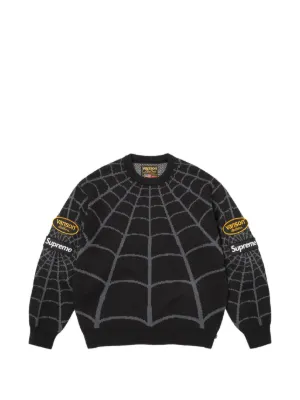 Supreme x Vanson Leathers x Marvel Spider-Man-print Hoodie | Black
