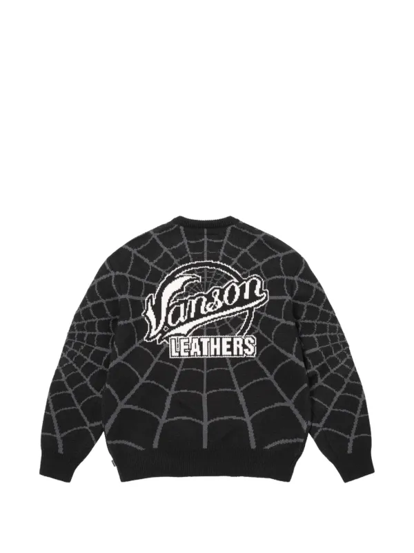 Supreme x Vanson Leathers x Marvel Spider-Man intarsia-knit