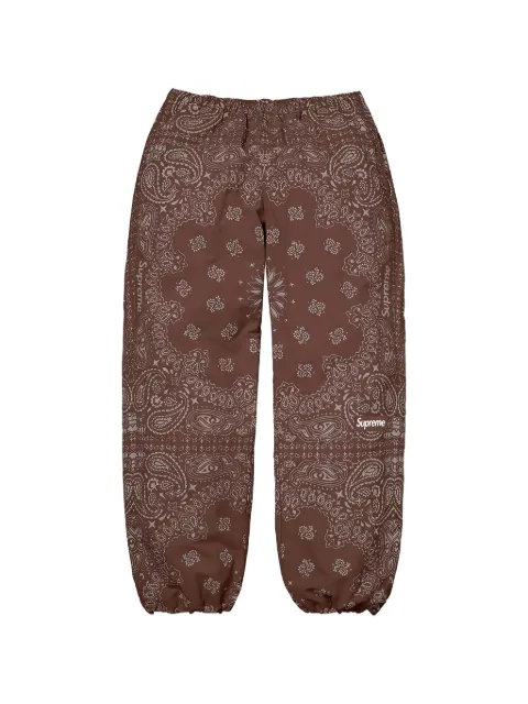 Supreme bandana-print track pants