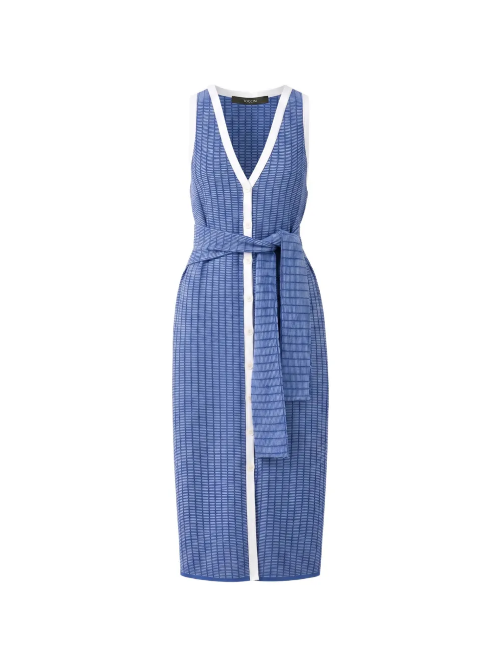Toccin Bex tie-front dress - Blue