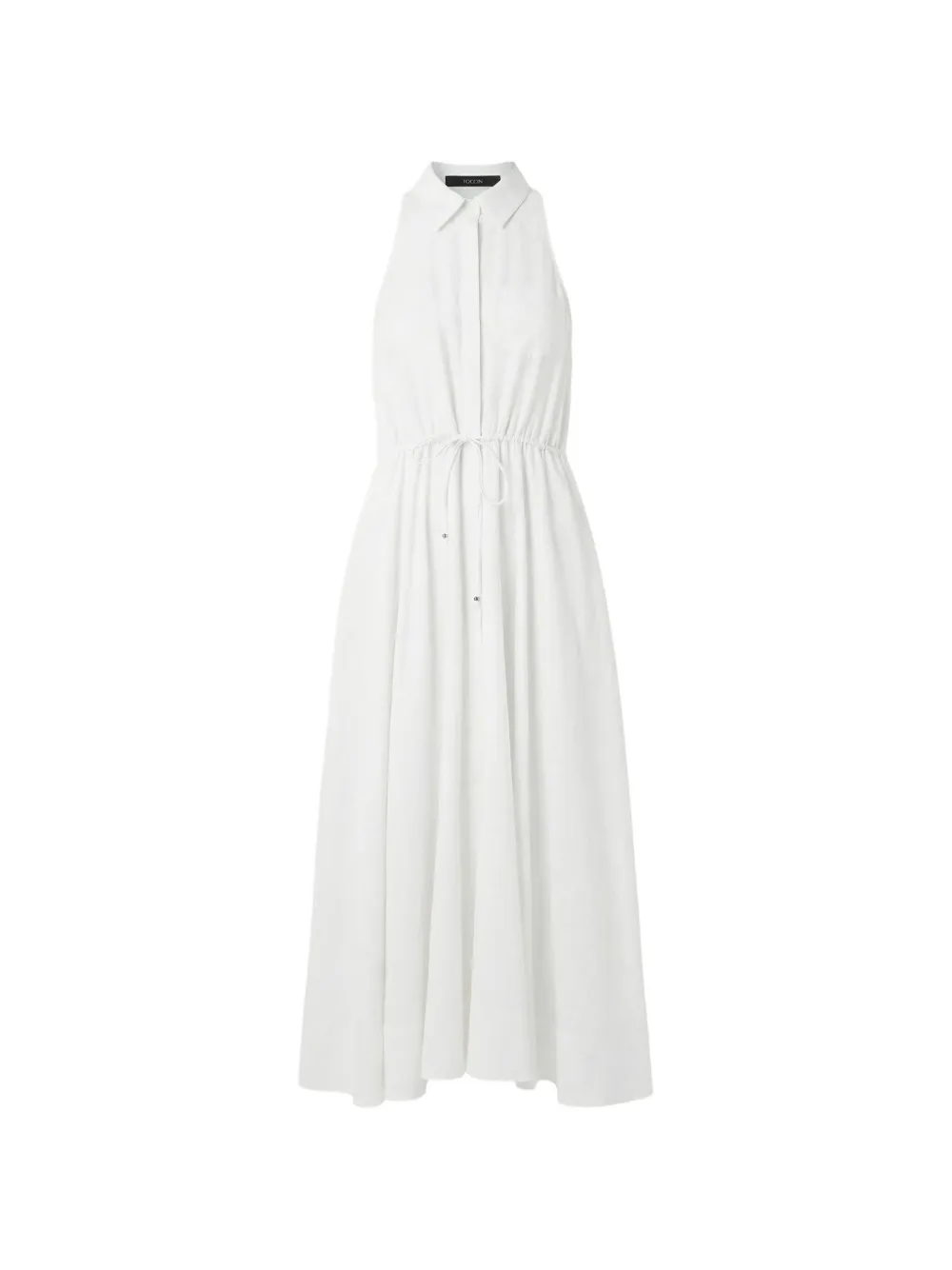 Toccin Tiana sleeveless shirt midi dress - White
