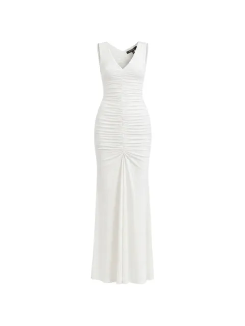 Toccin Inez ruched V-neck dress