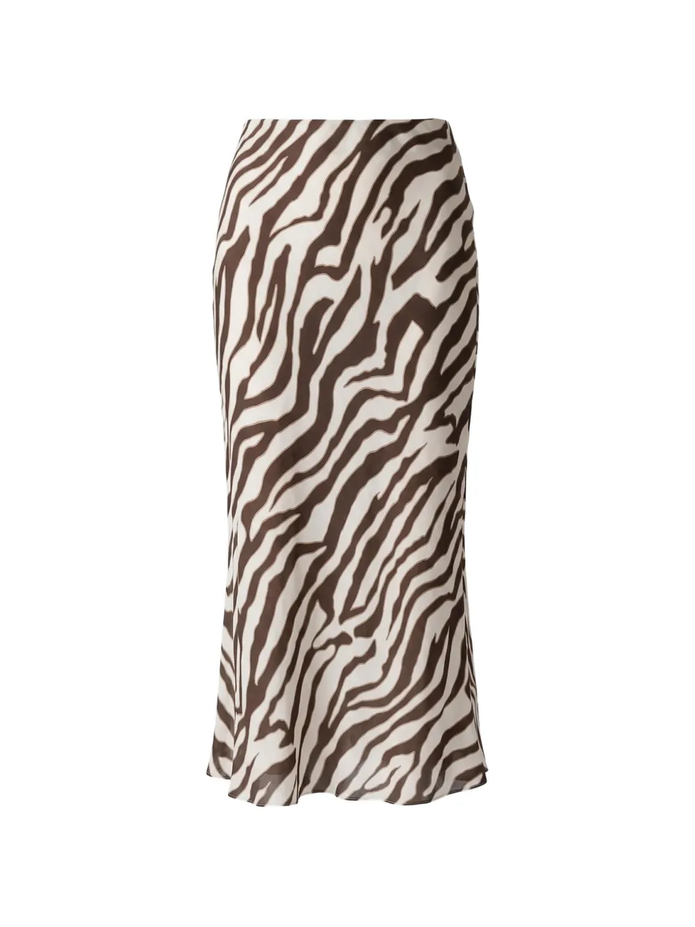 Toccin zebra-print high-waisted skirt - Toni neutri