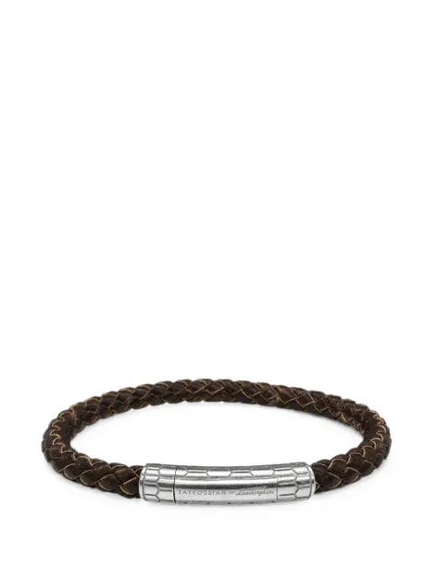 Tateossian x Lamborghini braided leather-strap bracelet