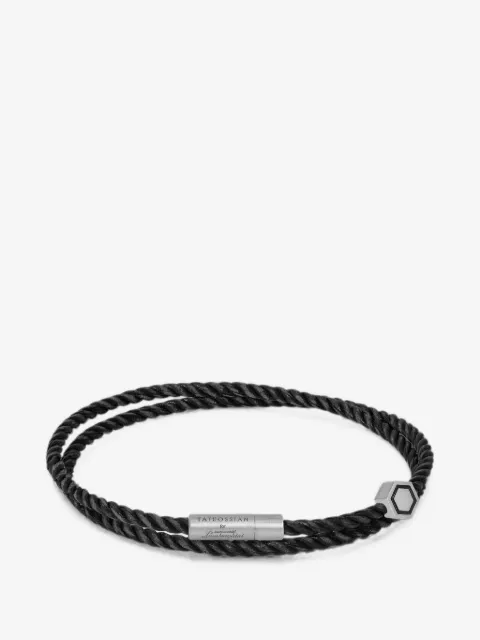 Tateossian pulsera con diseño cruzado