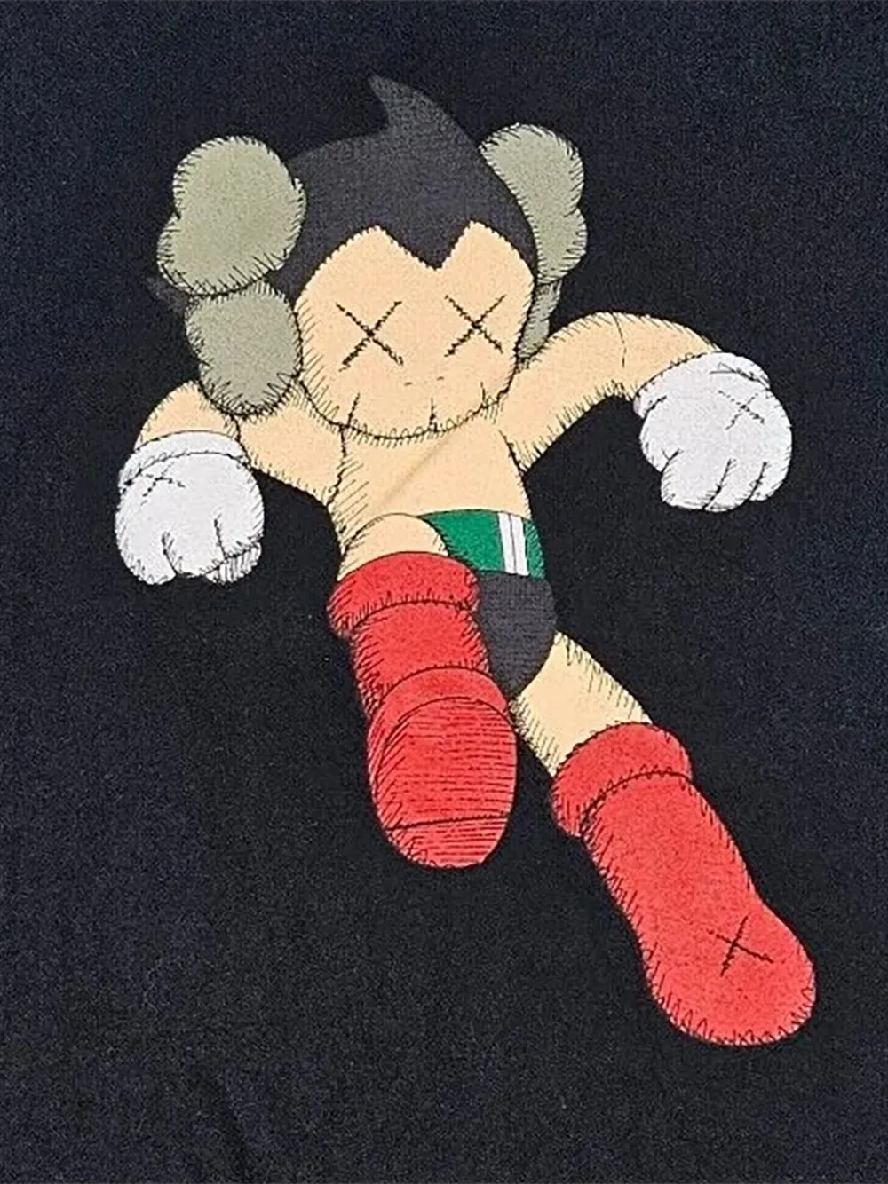 KAWS x Original Fake Tezuka Productions Astro Boy T-shirt Zwart