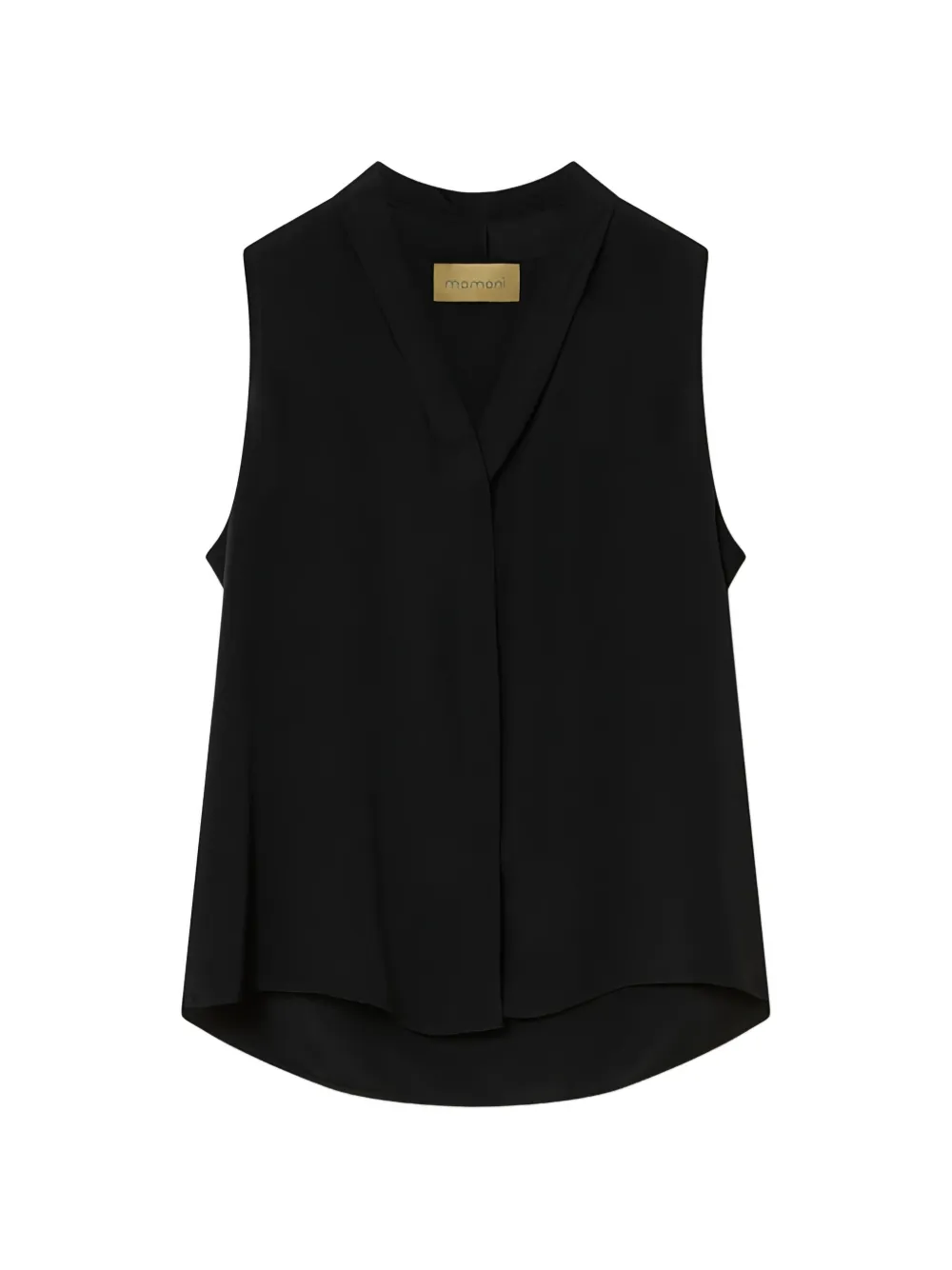 MOMONÌ Kiri sleeveless shirt Zwart